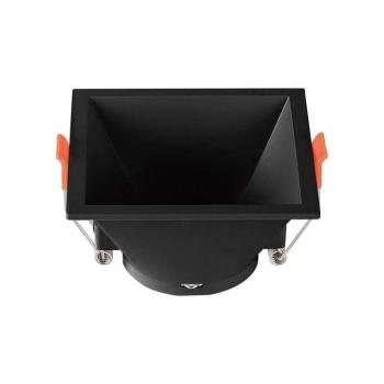 LED spotlámpa keret négyzet alakú, GU10, fekete, V-TAC, 6639 kép
