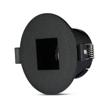 LED spotlámpa keret négyzet alakú, GU10, fekete, V-TAC, 8598 kép