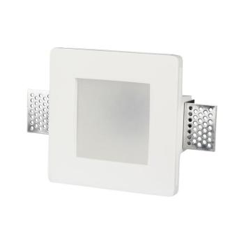 LED spotlámpa keret opál üveggel, négyzet alakú, GU10, fehér, V-TAC, 3691 kép