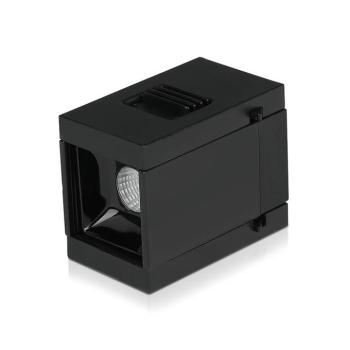 LED spotlámpa mágneses sínhez 24V, 1w, 3000K, meleg fehér, 35lm, 30°, fekete, CRI>90, V-TAC, 7958 kép