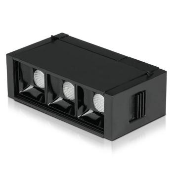 LED spotlámpa mágneses sínhez 24V, 3w, 4000K, természetes fehér, 240lm, 30°, fekete, CRI>90, V-TAC, 7961 kép