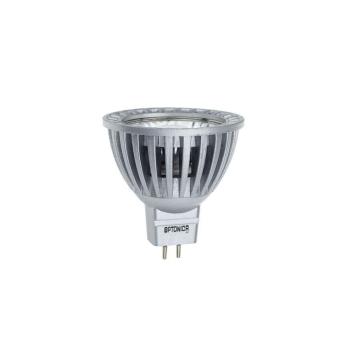 LED spotlámpa MR16 50°, 6W, 6000K, hideg fehér, GU5.3, 400 lm, ezüst, Optonica, 1168 kép