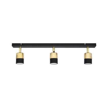 LED Spotlámpa TUBSSON 3xGU10/4,8W/230V fekete/arany R-L 1166/3 BK+GO kép