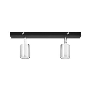 LED Spotlámpa TUNE 2xGU10/4,8W/230V matt króm/fekete R-L 1927/2 BK+CH+CH kép