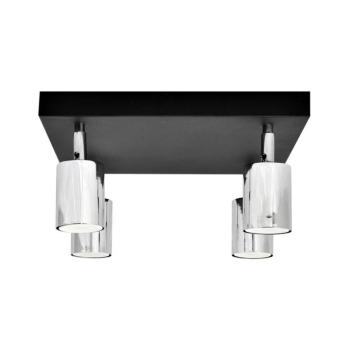 LED Spotlámpa TUNE 4xGU10/4,8W/230V matt króm/fekete R-KWD 1927/4 BK+CH+CH kép
