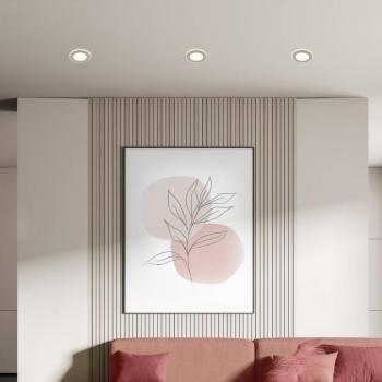 Gima LED beépíthető lámpa, matt króm, 3 000 K, 3 darabos készlet kép