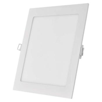 LED süllyesztett lámpatest NEXXO, négyzet, fehér, 12W, természetes fehér kép