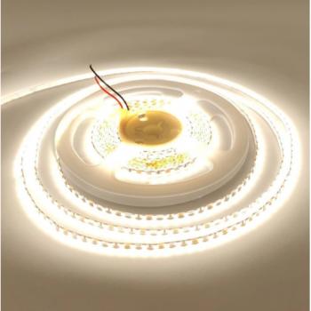 LED szalag , 24 Volt DC , 2835 , 240 LED/m , 20 W/m , természetes fehér , 3000 lm/m , 5 év garancia kép