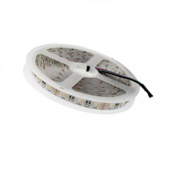 LED szalag , 24 Volt DC , 5050 , 60 led/m , 19 W/m , RGBW , 4in1 chip , 12 mm , W=hideg fehér , LEDISSIMO kép