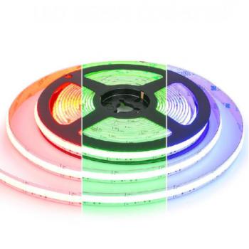LED szalag , 24 Volt DC , COB , 840 LED/m , DOTLESS , 15 W/m , RGB kép