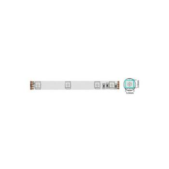 LED szalag, 5050, 30 led/m, 7,2 W/m, RGB, IP20, 12V, 5m/tekercs, vághatóság 10cm, 5501510 VITO kép