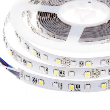 LED szalag , 5050 , 60 led/m , 14.4 W/m , RGBW , 10 mm , W = természetes fehér , IP65 kép