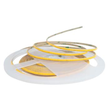 LED szalag cob slim 3mm 24v 7w 384LED/m, 3000K, meleg fehér, dimmelhető, 700 lm, Optonica, 4962 kép