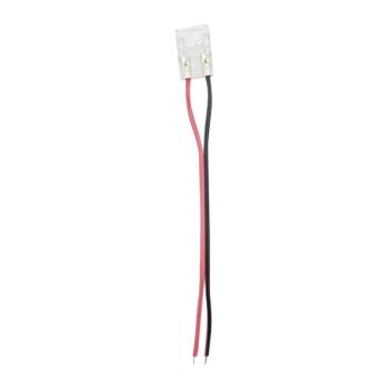 LED szalag csatlakozó 8mm-es egyszínű kábellel 20db-os csomag átlátszó 5520310 VITO kép