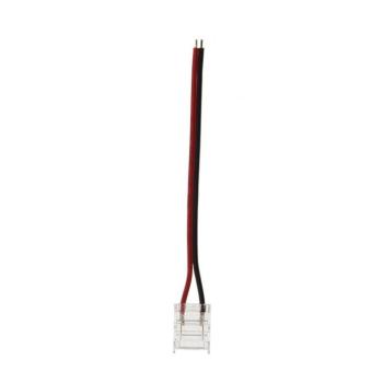 LED szalag csatlakozó CONMS10 10mm-es egyszínű 10cm kábellel, átlátszó 2db/csomag 5520313 VITO kép