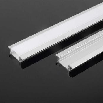 LED szalag profil, ezüst/fehér fedő, 2000mm, V-TAC, 10320 kép