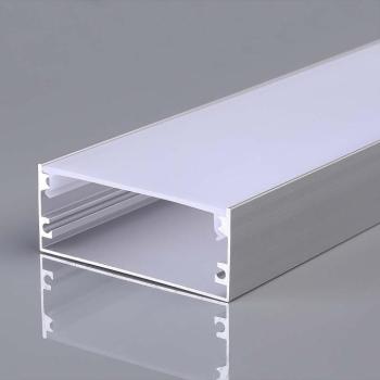 LED szalag profil, ezüst/fehér fedő, 2000mm, V-TAC, 23178 kép