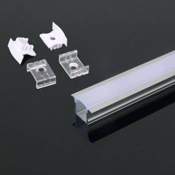 LED szalag profil, ezüst/fehér fedő, 2000mm, V-TAC, 3351 kép