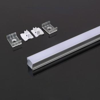 LED szalag profil, ezüst/fehér fedő, 2000mm, V-TAC, 3354 kép
