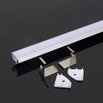 LED szalag profil, ezüst/fehér fedő, 2000mm, V-TAC, 3356 kép
