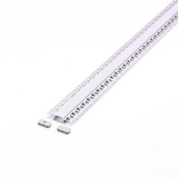 LED szalag profil, ezüst/fehér fedő, 2000mm, V-TAC, 3359 kép