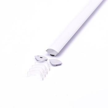 LED szalag profil, ezüst/fehér fedő, 2000mm, V-TAC, 3363 kép