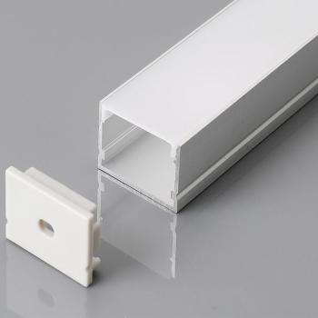 LED szalag profil, ezüst/fehér fedő, 2000mm, V-TAC, 3371 kép