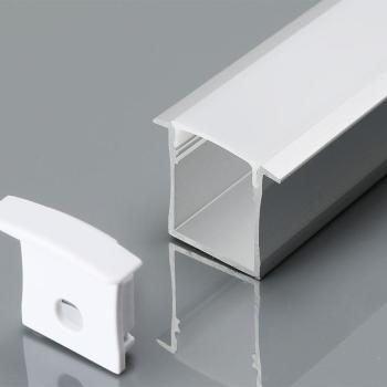 LED szalag profil, ezüst/fehér fedő, 2000mm, V-TAC, 3372 kép