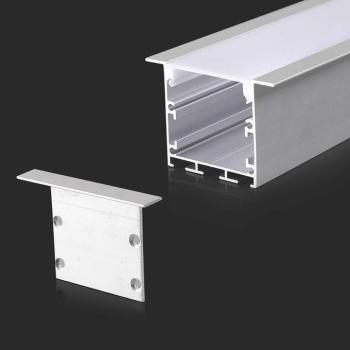 LED szalag profil, fehér/fehér fedő, 2000mm, V-TAC, 2871 kép