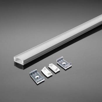 LED szalag profil, fehér/fehér fedő, 2000mm, V-TAC, 3367 kép