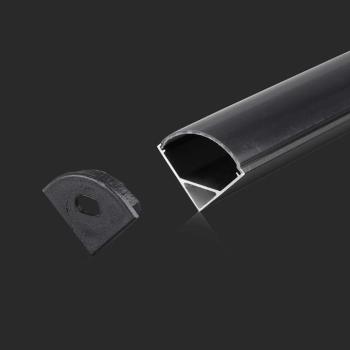 LED szalag profil, fekete/fekete fedő, 2000mm, V-TAC, 2874 kép