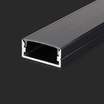 LED szalag profil, fekete/fekete fedő, 2000mm, V-TAC, 2876 kép