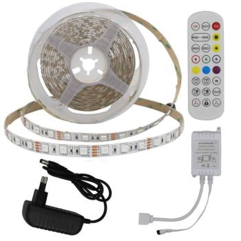 LED szalag szett adapter + ir vezérlő + távirányító RGB 60LEDs, 36W, dimmelhető, 2400 lm, Optonica, 4322 kép