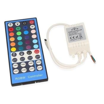 LED szalag vezérlő RGBW IR 12V 8A + 40 gombos távirányító, LED line, LL-248191 kép