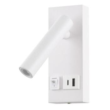 LED szekrényvilágítás 2w IP20 be/ki kapcsolóval + usb fehér 4200k, természetes fehér, 140 lm, Optonica, 7592 kép