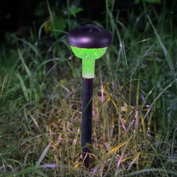 LED szolár napelemes leszúrható lámpa, RGB, műanyag, IP44, Modee, ML-GS027 kép