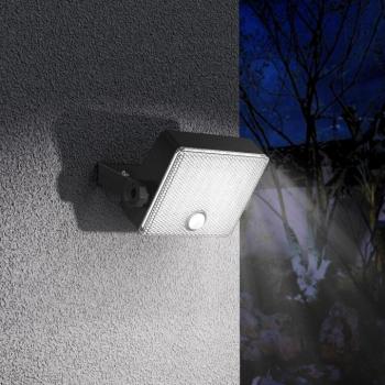 LED szolár napelemes reflektor automata, 6500K, 500lm, ABS-polipropilén, IP44, mozgásérzékelő szenzor, Modee, ML-WS142 kép
