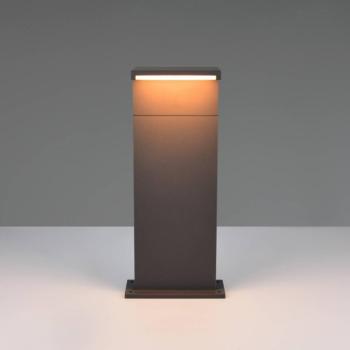 LED talapzati lámpa Ravi, antracit, magasság 50 cm, fém, IP65 kép