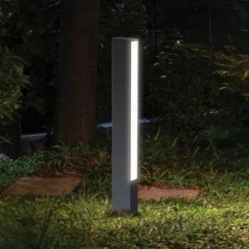 LED talapzati világítás Lir, magasság 60 cm, sötét szürke fém kép