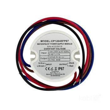 LED tápegység 12V 45W 3.75A IP67, KOBI-004578 kép