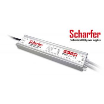 LED tápegység , 24 Volt , 150 Watt , 6.25A , kültéri , vízálló , IP67 , Scharfer , 7 év garancia kép