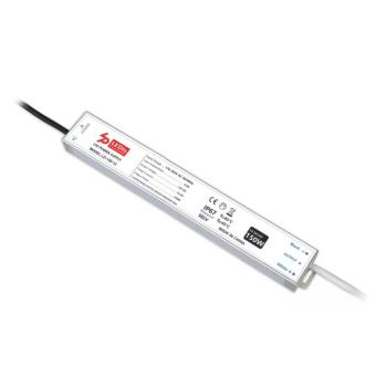 LED tápegység , 24 Volt , 150 Watt , 6.25A , slim , kültéri , vízálló , IP67 , 3+2 év garancia , LEDis , LD-150-24 kép