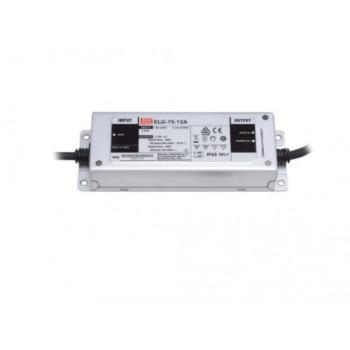 LED tápegység , Mean Well , ELG-75-12A , 12 Volt , 60 Watt , IP65 kép
