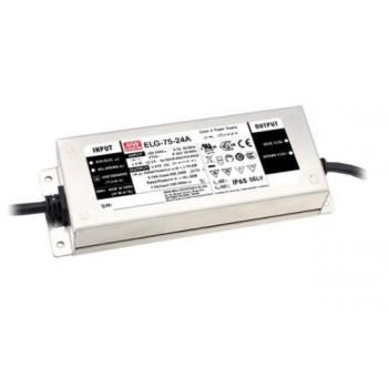 LED tápegység , Mean Well , ELG-75-24B , 24 Volt , 75 Watt , 0-10V szabályozható , dimmelhető , IP65 kép