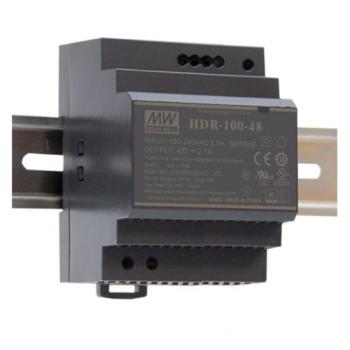 LED tápegység , Mean Well , HDR-100-24 , 24 Volt , 100 Watt , DIN sínre szerelhető , ipari kép