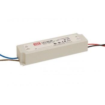 LED tápegység , Mean Well , LPV-60-12 , 12 Volt , 60 Watt , Slim , IP67 kép