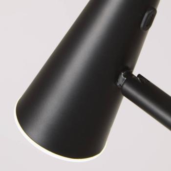 LED tölthető állólámpa 10450BK, fekete, magasság 151 cm, fém kép