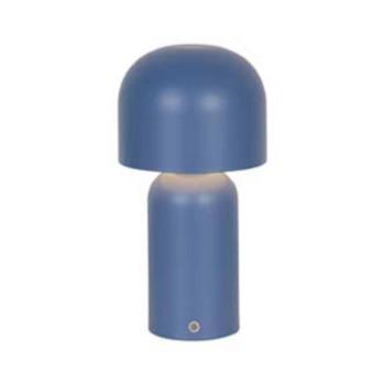 LED tölthető asztali világítás Niko, kék, magasság 26 cm, fém, dimmelhető kép