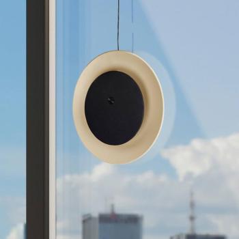 LED tölthető asztali világítás Solan, fekete/bézs, napelemes, IP54 kép