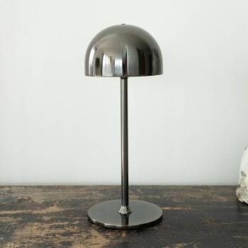 LED tölthető asztali világítás Tim, nikkel színű, magasság 30 cm, IP54 kép